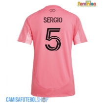 Camisa de time de futebol Inter Miami Sergio Busquets #5 Replicas 1º Equipamento Feminina 2025-26 Manga Curta